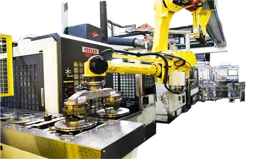 汽車剎車片零件加工自動(dòng)物料搬運(yùn)設(shè)備