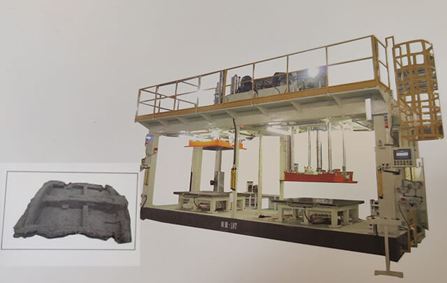 汽車地毯加熱成型機