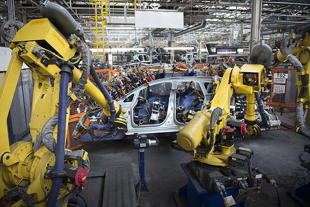 汽車自動焊接機(jī)器人