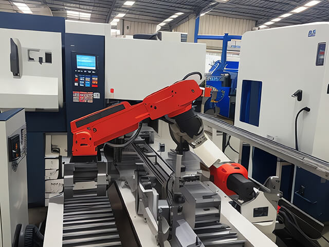 銅件加工車床上下料機(jī)械手