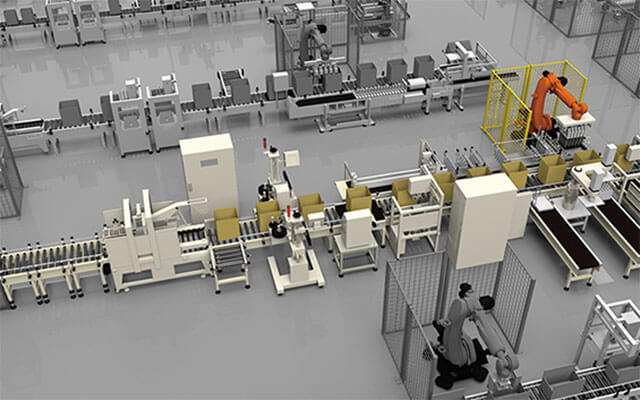 包裝箱自動上下料系統